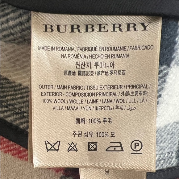 Burberry Black Wool Coat - Picture 4 of 8